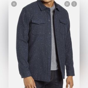 Travis Mathew Dark Blue Speckled Shirt Jacket